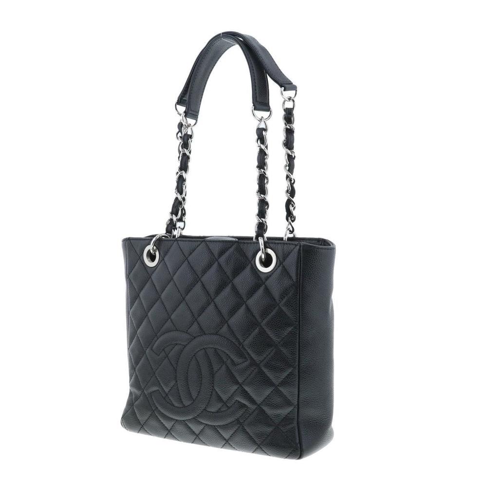 Chanel Cabiaskin Black Bag PST Tote